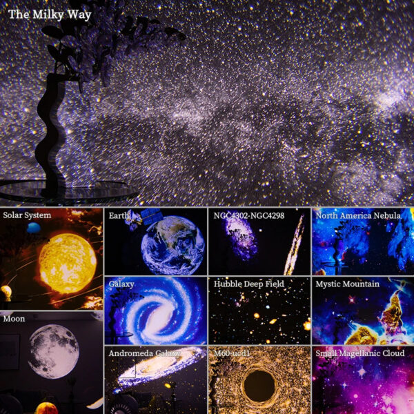 Buy Night Light Galaxy Projector Starry Sky Projector 360 Rotate Planetarium Lamp For Kids Bedroom Valentines Day Gift Wedding Deco - High-Quality & Affordable - Image 5