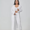 Buy Cozy Pajama Set, 3 Piece Lounge Set, Cute Loungewear, Warm Suit Sets, Matching Set, Lounge Set, 3 Piece Pant Sets, Women Winter Dress - High-Quality & Affordable - Image 8