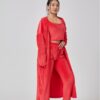 Buy Cozy Pajama Set, 3 Piece Lounge Set, Cute Loungewear, Warm Suit Sets, Matching Set, Lounge Set, 3 Piece Pant Sets, Women Winter Dress - High-Quality & Affordable - Image 2