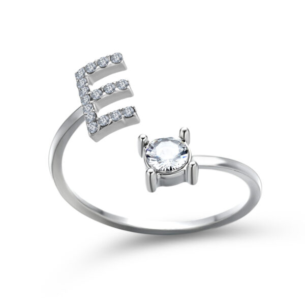 Buy New Design Adjustable 26 Initial Letter Ring Fashion Jewelry For Women Simple Elegant Jewelry - High-Quality & Affordable - Image 6