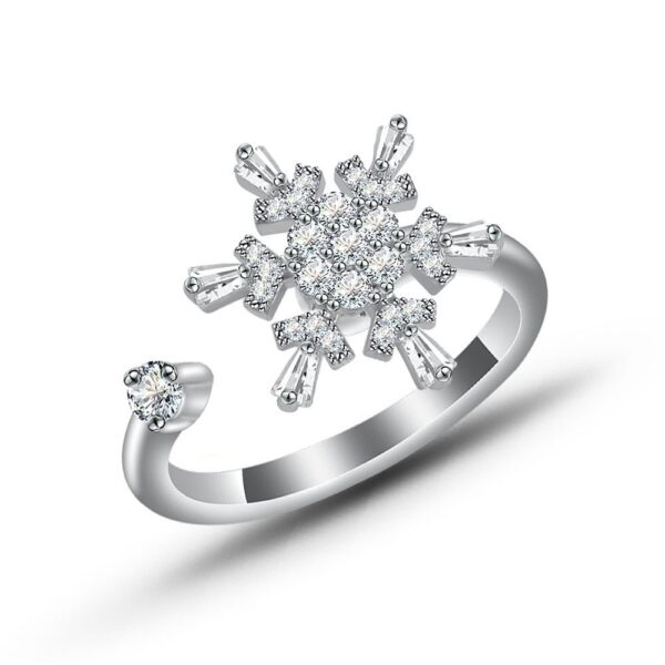 Buy Spinner Ring For Women Flower Bee Elegant Adjustable Stress Release Accessory Female Gothic Jewelry Trendy - High-Quality & Affordable - Image 7