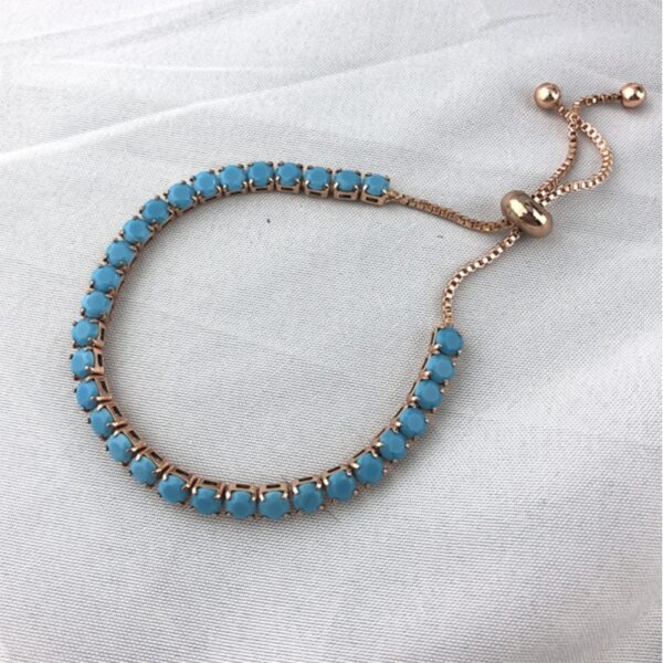 Buy Round Zircon Single Row Full Diamond Tennis Bracelet - High-Quality & Affordable - Image 6