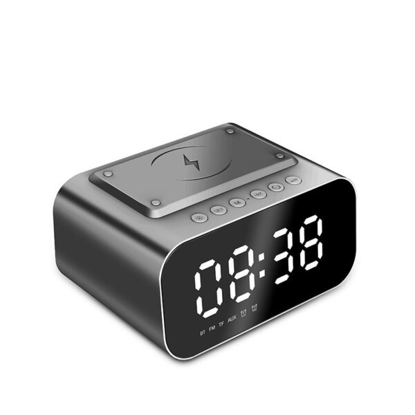 Buy Wireless Charging Bluetooth Speaker Clock Led Alarm Clock Audio Wireless Charging Bluetooth Speaker - High-Quality & Affordable - Image 5