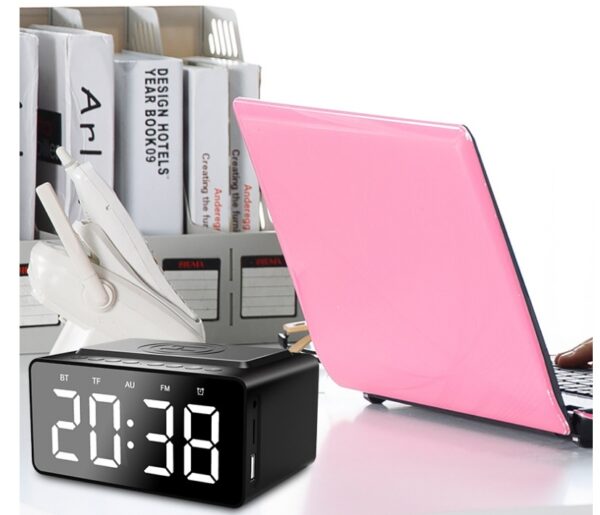 Buy Wireless Charging Bluetooth Speaker Clock Led Alarm Clock Audio Wireless Charging Bluetooth Speaker - High-Quality & Affordable - Image 6