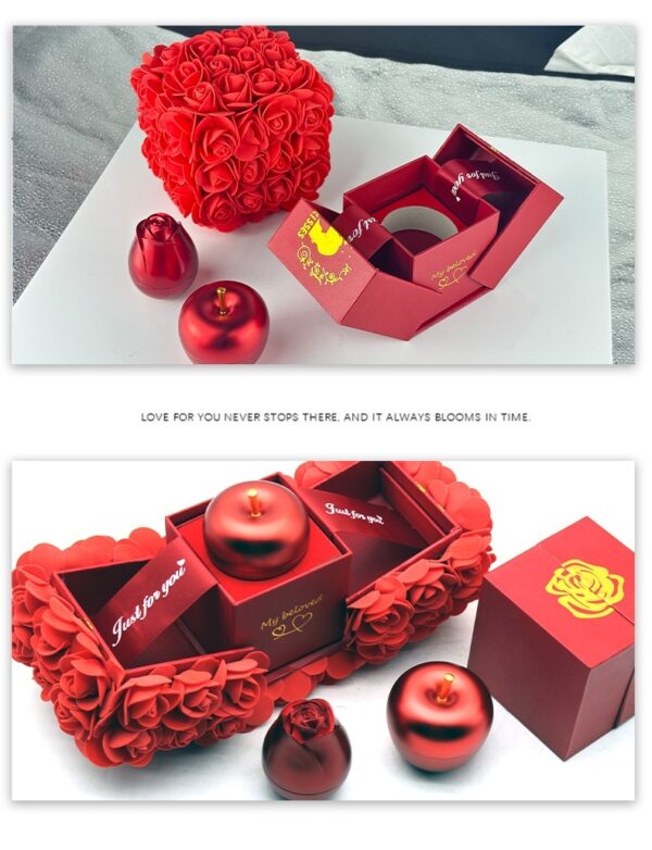 Buy Valentines Day Gift Soap Rose Gift Box Crystal Pendant Necklace Eternal Flower Jewelry Box Set Wedding Birthday Gift For Girlfriend - High-Quality & Affordable - Image 3