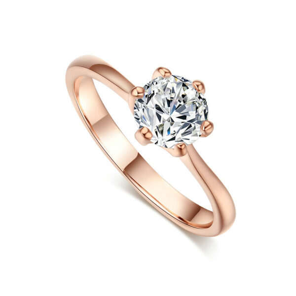 Buy Rose gold and zircon ring - High-Quality & Affordable - Image 9