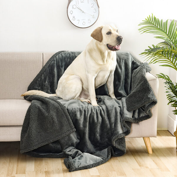 Buy Flannel Cotton Wool Sherpa Thick Pet Blanket Dog Kennel - High-Quality & Affordable - Image 4