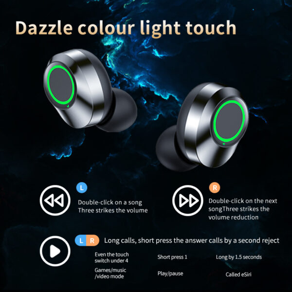 Buy YD03 Wireless Bluetooth-compatible Headset TWS Large Screen Smart Digital Display In Ear Breathing Light - High-Quality & Affordable - Image 3