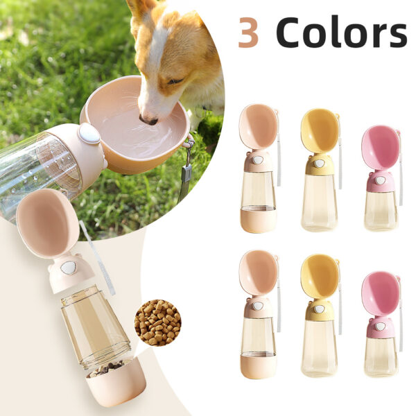 Buy Portable Dog Water Bottle Food And Water Container For Pet Pets Feeder Bowl Outdoor Travel Drinking Bowls Water Dispenser - High-Quality & Affordable