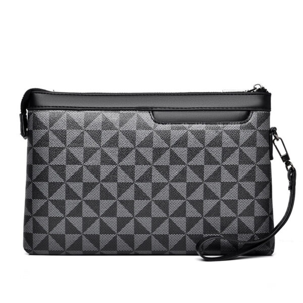 Buy Men's Plaid Leather Portable Envelope Fashion Youth Wallet - High-Quality & Affordable - Image 5