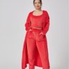 Buy Cozy Pajama Set, 3 Piece Lounge Set, Cute Loungewear, Warm Suit Sets, Matching Set, Lounge Set, 3 Piece Pant Sets, Women Winter Dress - High-Quality & Affordable - Image 5