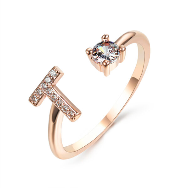 Buy New Design Adjustable 26 Initial Letter Ring Fashion Jewelry For Women Simple Elegant Jewelry - High-Quality & Affordable - Image 10