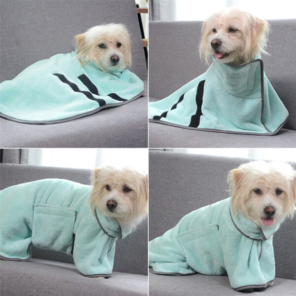 Buy Quick-drying Pet Absorbent Towel Dog Bathrobe Pet Dog Bath Towel For Dogs Cats Microfiber Absorbent Pet Drying Towel Pet Supplies Pet Products - High-Quality & Affordable - Image 4