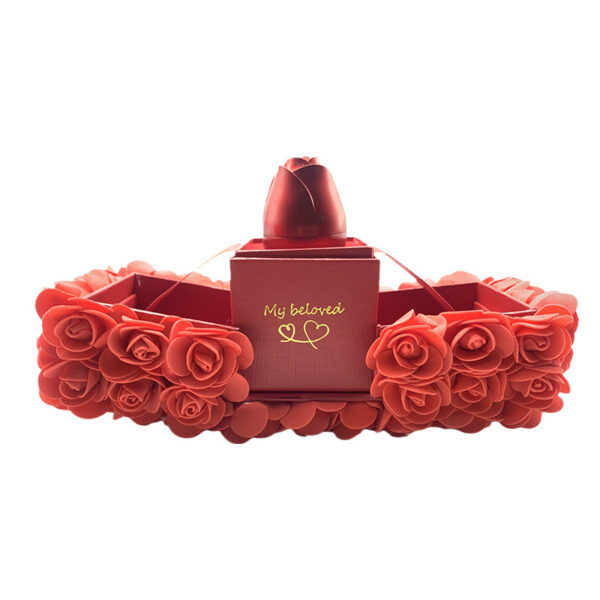 Buy Valentines Day Gift Soap Rose Gift Box Crystal Pendant Necklace Eternal Flower Jewelry Box Set Wedding Birthday Gift For Girlfriend - High-Quality & Affordable - Image 4