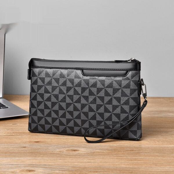 Buy Men's Plaid Leather Portable Envelope Fashion Youth Wallet - High-Quality & Affordable
