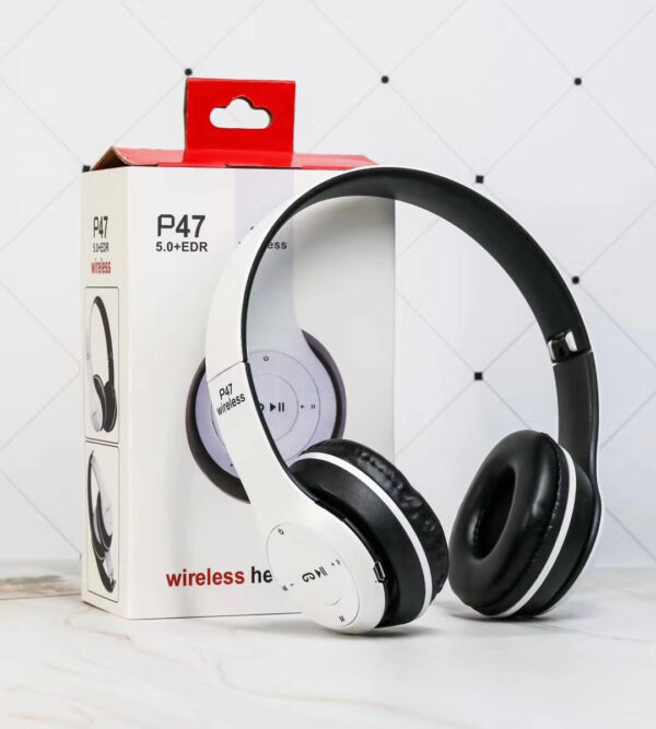 Buy Wireless Headset Foldable Stereo Bass Bluetooth Headphones Kid Girl Helmet Gift,with Mic USB Bluetooth 5.0 Adaptor For TV Gaming - High-Quality & Affordable - Image 2
