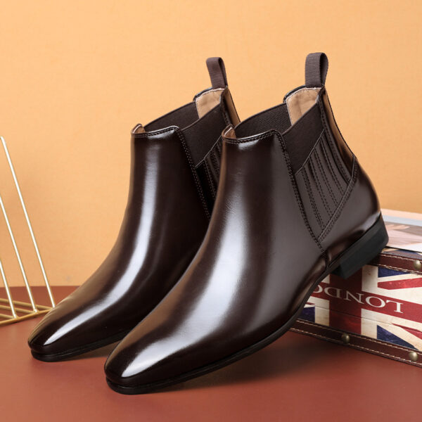 Buy Men's Pointed Toe Simple High-top Martin Boots - High-Quality & Affordable - Image 4
