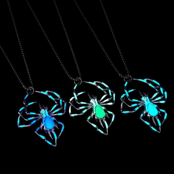 Buy Halloween Creative Stereo Luminous Spider Necklace Jewerly Glowing Night Fluorescence Antique Vintage Glow In The Dark For Men Women Gift Party Halloween Day Club - High-Quality & Affordable - Image 6