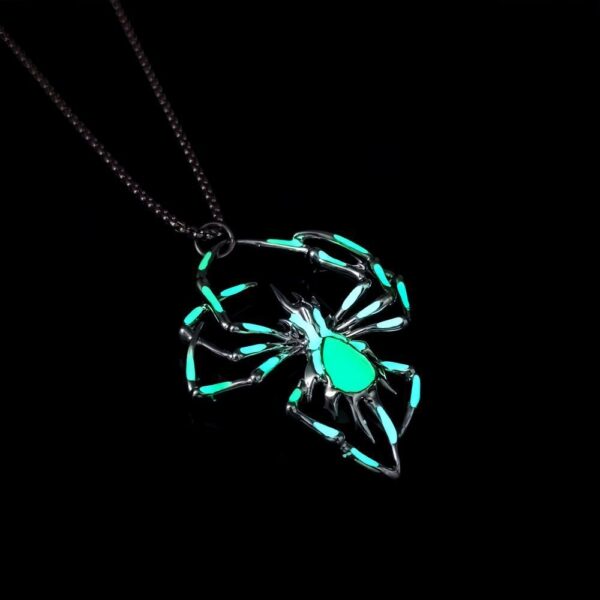 Buy Halloween Creative Stereo Luminous Spider Necklace Jewerly Glowing Night Fluorescence Antique Vintage Glow In The Dark For Men Women Gift Party Halloween Day Club - High-Quality & Affordable - Image 8
