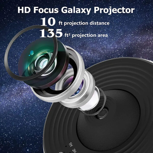 Buy Night Light Galaxy Projector Starry Sky Projector 360 Rotate Planetarium Lamp For Kids Bedroom Valentines Day Gift Wedding Deco - High-Quality & Affordable - Image 3