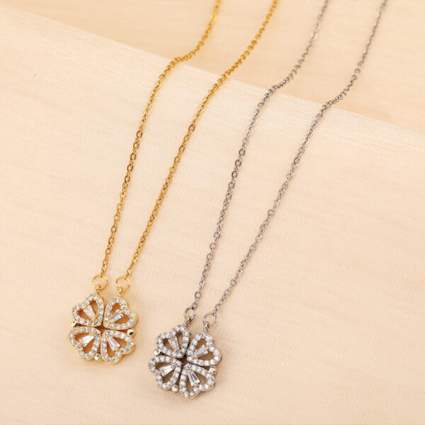 Buy Variety Four-leaf Clover Non-fading Light Luxury Titanium Steel Necklace - High-Quality & Affordable - Image 3