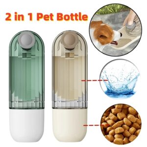 Buy 2 In 1 Pet Water Cup Segment Design Green Dog Walking Portable Drinking Cup Dog Feeding Supplies Pet Supplies Dog Walking Water Feeder Pets Products - High-Quality & Affordable