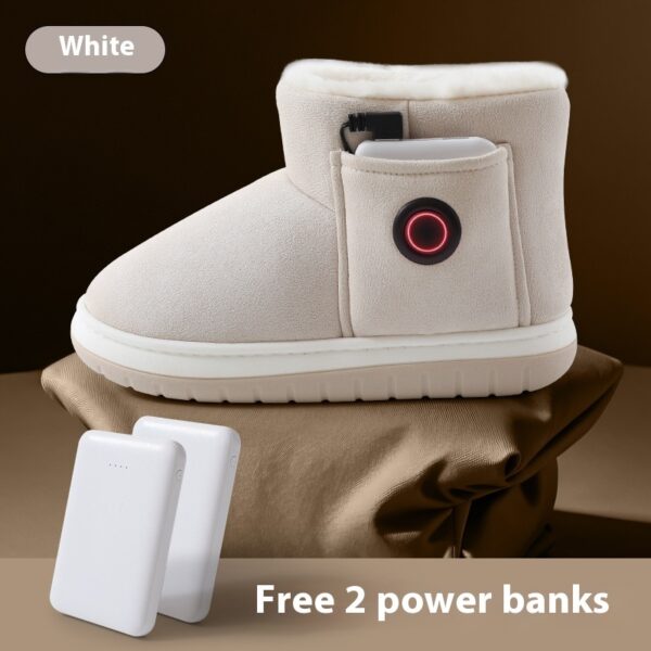 Buy Electric Heating Shoes Rechargeable Foot Warmer Artifact Heating Home Shoes Winter Warm Temperature Regulating Cotton Shoes - High-Quality & Affordable - Image 2