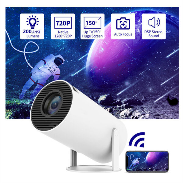 Buy Portable Projector Small Straight Projector For Home Use 180 Degrees Projection Angle Automatic Focus Home Video Projector - High-Quality & Affordable