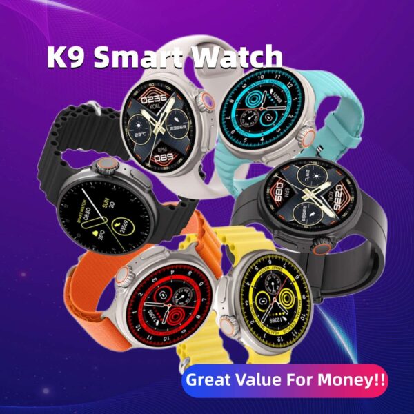 Buy New K9 Smart Watch 1.39 Round Screen Encoder True Screw Clip Wireless Charging NFC Offline And Payment Function - High-Quality & Affordable