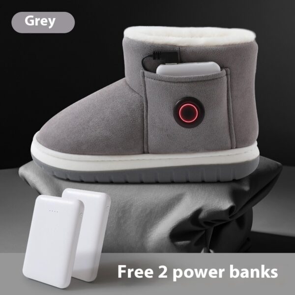 Buy Electric Heating Shoes Rechargeable Foot Warmer Artifact Heating Home Shoes Winter Warm Temperature Regulating Cotton Shoes - High-Quality & Affordable - Image 6