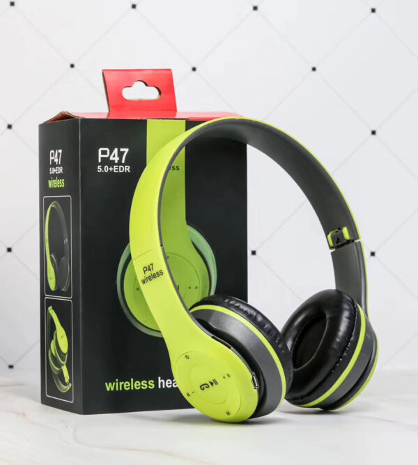 Buy Wireless Headset Foldable Stereo Bass Bluetooth Headphones Kid Girl Helmet Gift,with Mic USB Bluetooth 5.0 Adaptor For TV Gaming - High-Quality & Affordable - Image 3