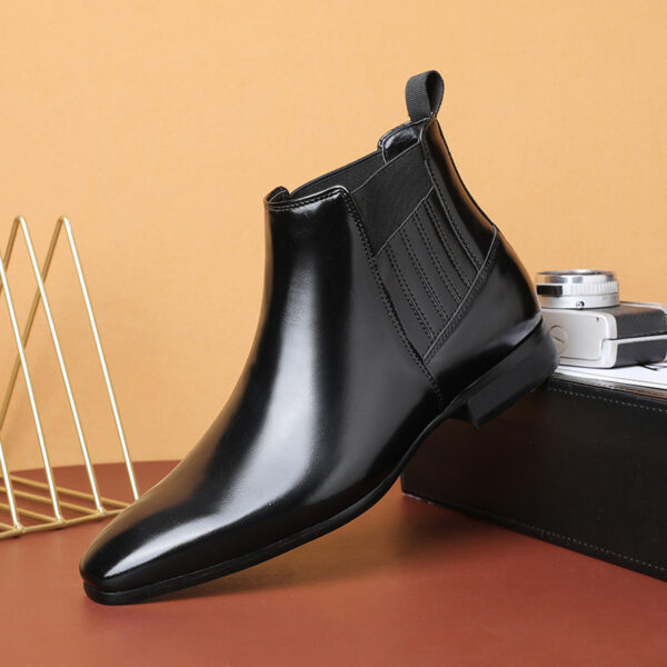 Buy Men's Pointed Toe Simple High-top Martin Boots - High-Quality & Affordable - Image 2