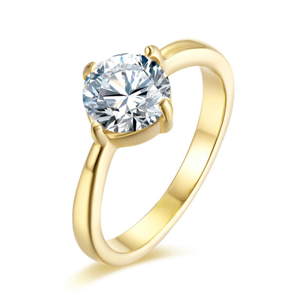 Buy Rose gold and zircon ring - High-Quality & Affordable - Image 2