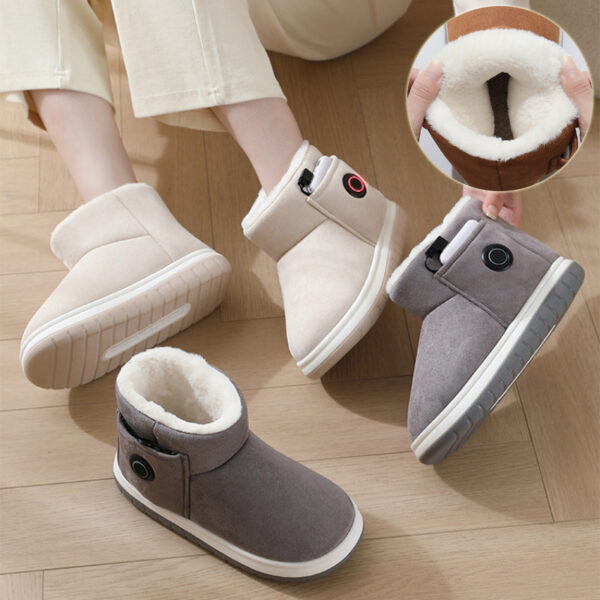 Buy Electric Heating Shoes Rechargeable Foot Warmer Artifact Heating Home Shoes Winter Warm Temperature Regulating Cotton Shoes - High-Quality & Affordable