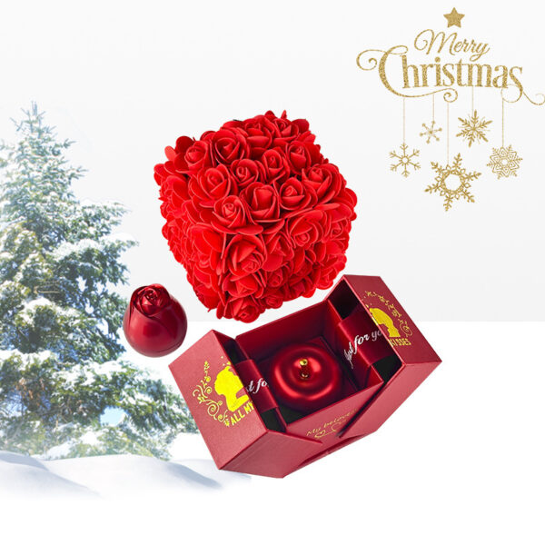 Buy Valentines Day Gift Soap Rose Gift Box Crystal Pendant Necklace Eternal Flower Jewelry Box Set Wedding Birthday Gift For Girlfriend - High-Quality & Affordable - Image 6