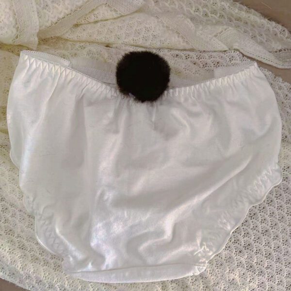Plush Panda Cartoon Comfortable Wireless Bra Set - Image 4