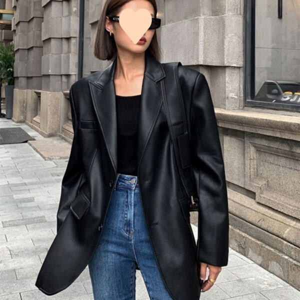 Buy Spring And Autumn Suit Women's Leather Coat - High-Quality & Affordable - Image 4
