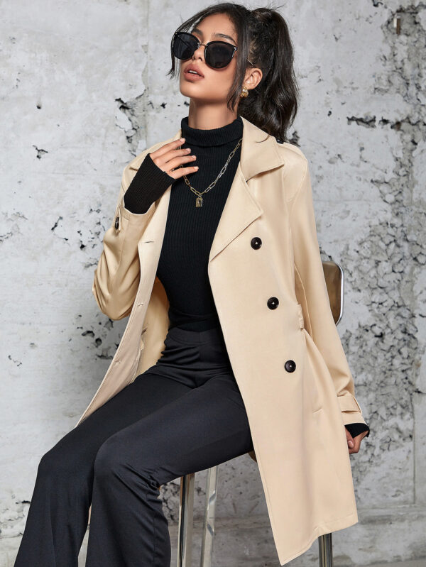 Buy Women's Mid-length Trench Coat British Style Coat - High-Quality & Affordable - Image 7