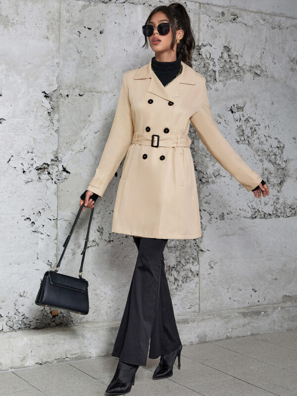 Buy Women's Mid-length Trench Coat British Style Coat - High-Quality & Affordable - Image 8