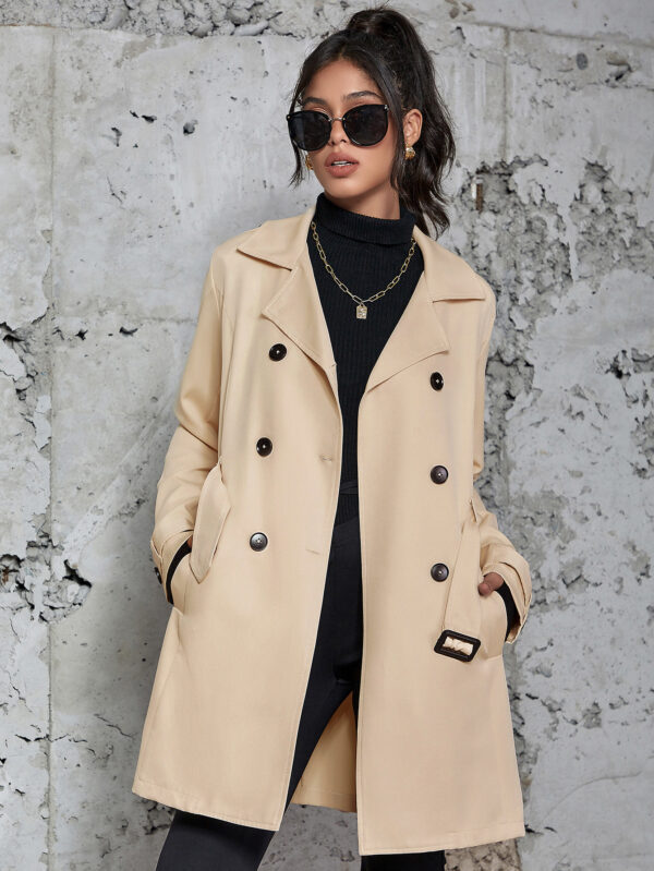 Buy Women's Mid-length Trench Coat British Style Coat - High-Quality & Affordable - Image 5