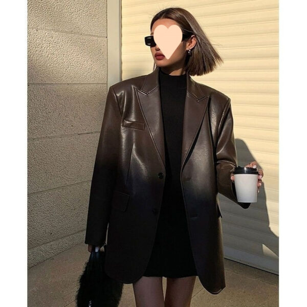 Buy Spring And Autumn Suit Women's Leather Coat - High-Quality & Affordable - Image 6