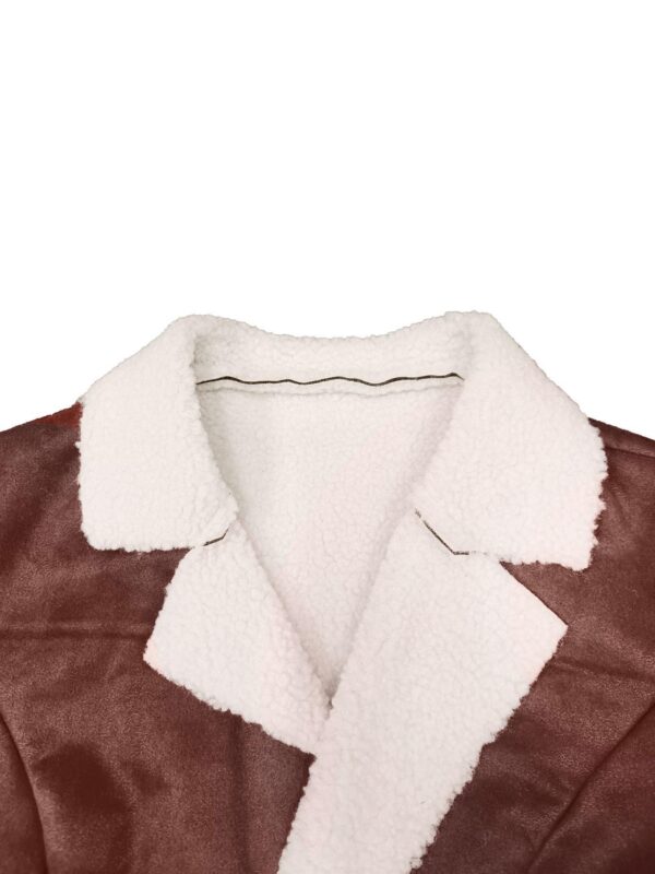Buy Cold-proof Warm Leather And Velvet Integrated Turn-down Collar Coat - High-Quality & Affordable - Image 5