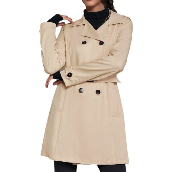 Buy Women's Mid-length Trench Coat British Style Coat - High-Quality & Affordable - Image 4